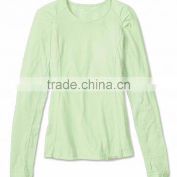 Ladies Classic Long Sleeve Hot Sale T-Shirt, 100% Cotton, S/J, 160 Gsm