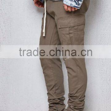 Drop Skinny Destroyed Athletic Cargo Joggers