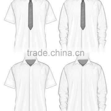 White French Cuff and Collar Grey Man Business Shirt