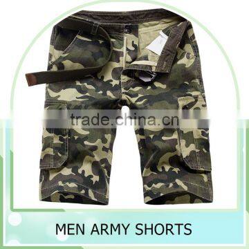 Mens Military Cargo Shorts 2016 Brand New Army Camouflage Shorts Men Cotton Loose Work Casual Short Pants Plus Size No Belt