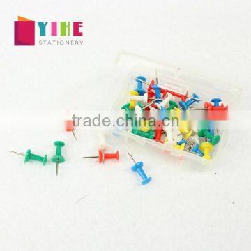 Multi color plastic head push pin creative office stationery