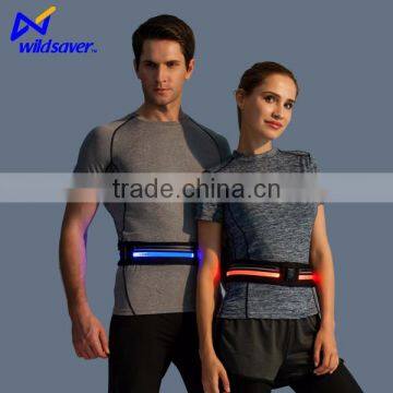 battery control LED flashing reflective flip belt running safety warning belt