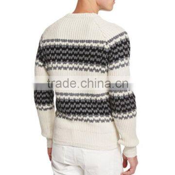 Crew Neckline Fashion Mens Sweater 2017 Pullover Men Wholesale Fitted Rib Sweater photo-2