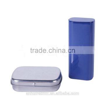 R1841H Rectangle Sliver Metal Hinged Tin Containers for Candy Chewing Gum photo-4