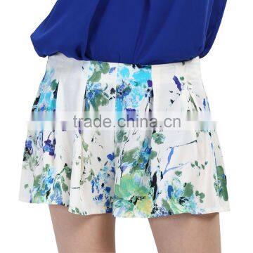Fashion Short Pants Bottom Women's Trouser Young Girl Floral Shorts for Sale photo-3