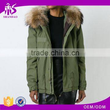 Shandao OEM custom plain design long sleeve fashion women winter coats