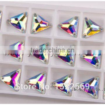 Teardrop Crystal AB Color Sew on Stones for Wedding Clothing photo-4