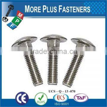 Made In Taiwan Mushroom Head Carriage Bolt