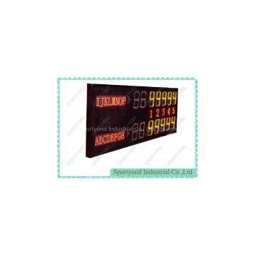 Tennis court electronic scoreboard with wireless tennis scores board