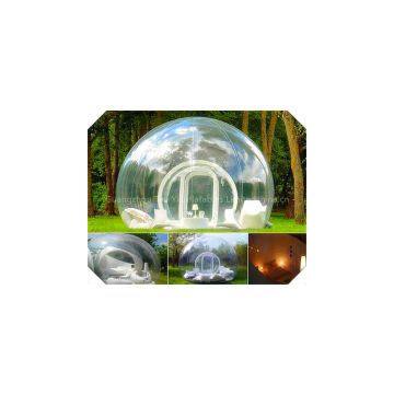 Inflatable transparent snow globe for promotion