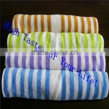 Hot Sell Bamboo Viscose Fiber Stripe Hand Towel in Roll MM-2026