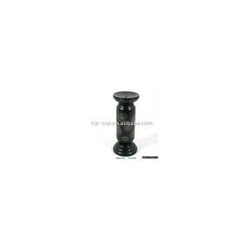 black wooden craft candle stand
