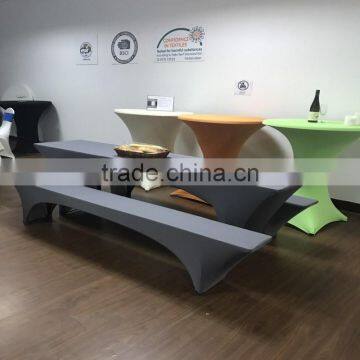 beer bench/coktail stretch table cover and rectangle tablecloth