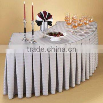 box pleats table skirting polyester table skirt