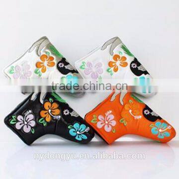 golf putter headcovers/jari golf high quality flower putter headcover / high quality golf headcover