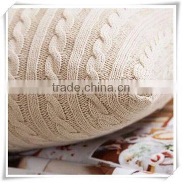 Good Style Cotton Small Office Hold the Twist Knitting Buttons Cushions Wool Knit Pillowcases photo-3