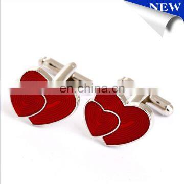 New Heart Shape for Men and women Wedding Cufflinks