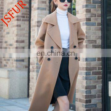 2017 New Fur Mongolian Cashmere Women Wool Coat