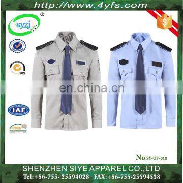 CVC Breathable Fabric of Guards Security Shirt with Long Sleeves