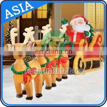 Inflatable Christmas Decorations Inflatable Santa WIht Camper For Yard Decoration