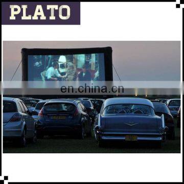 Outdoor carpark used inflatable giant movie screen for sale