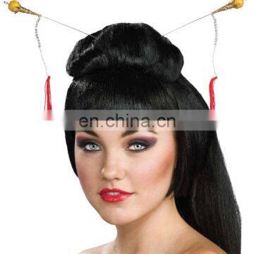 Halloween Carnival Party China Girl Wig for Adults photo-2
