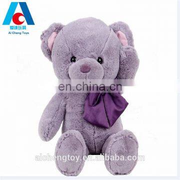 high quality purple lavender elegant teddy bear toy with scraf