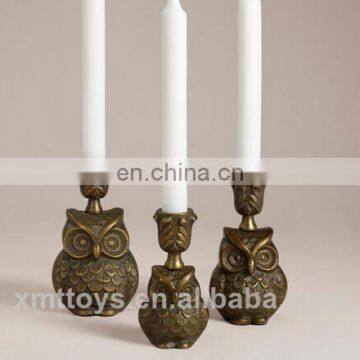 polyresin owl candle holder candle stand