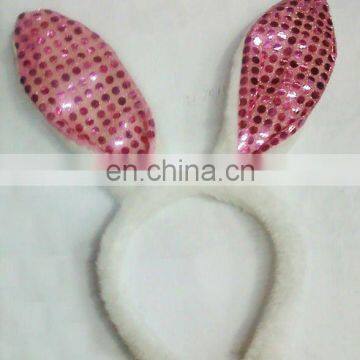 big ear rabbit paillette easter day headband