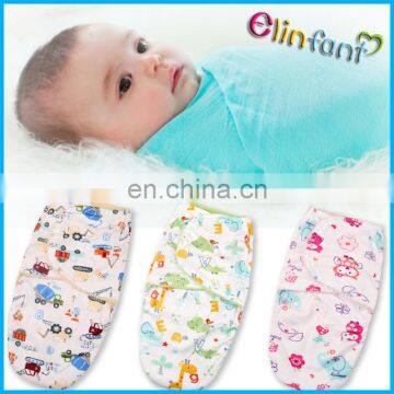 Elinfant minky material warm baby swaddle wrap suit for 0-4 months