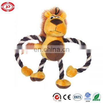 Dog and Co Pull My Leg Lion Plush Rope funny bite Toy