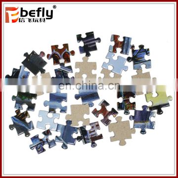 Custom design image cardboard jigsaw puzzles 1000/2000/3000