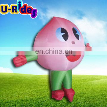 white inflatable moving teapot model cartoon for advertising