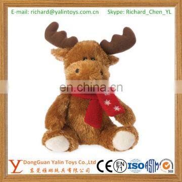 Buddy Moose Christmas Plush Toy