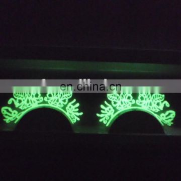 wholesale good quality fashion supplies False glow in the dark Eyelash for Nightclub E-0131