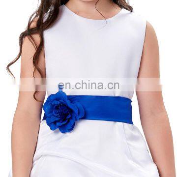 Grace Karin Flower Bow-Knot Decorated Princess Bridesmaid Wedding Pageant Flower Girl Dress Party Girls Dress CL010430-3 photo-4