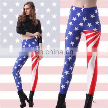 Country Flag Sublimation 3d Digital Custom Printing Women High Waist Leggings photo-2