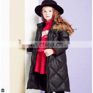 T-GC021 Cheap Cotton Poly Filly Girls Winter Coat 2016