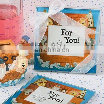 Noah and Friends Collection Baby Themed Photo Coaster Favors