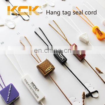 quality string seal tag, hang tag string, garment plastic seal tag