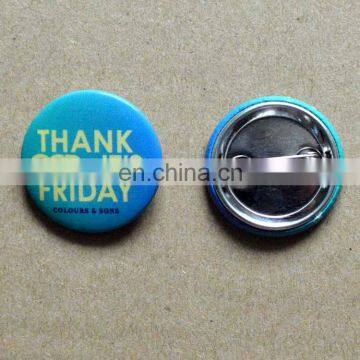 25mm advertising wholesale custom badges with logo metal