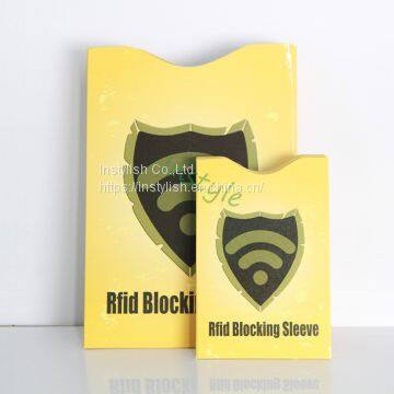 Theft Blocking RFID Bank Card Holder for Contactless card protection