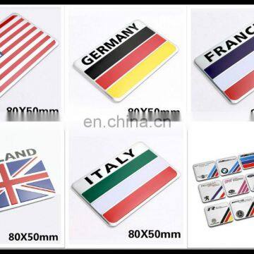 Chromed car logo emblem with adhesive tape