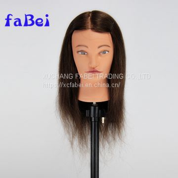 Factory wholesale human hair male training mannequin head with human hair