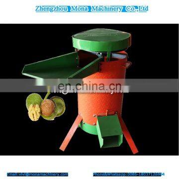 vertical 250kg fresh skin peeling green walnut shelling machine for sale