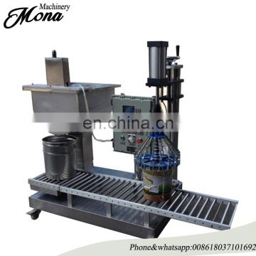 single head ethanol Automatic Weighing Filling Gripping Line