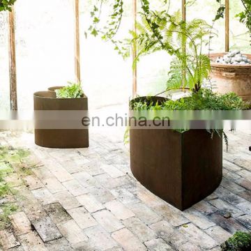 Heart Shape Garden Planters Corten Steel Flower Pot