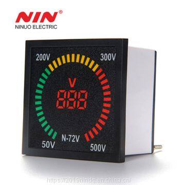 72mm*72mm box shape 220V AC indicator voltmeter digital display voltage meter