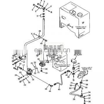 Hydraulic Gear Pump 704-30-29110 Pilot Gear pump WA250L0C Loader Oil Gear Single Pump