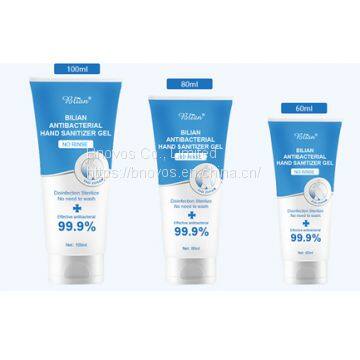 Hand sanitizer  Antibacterial99.9%     Sanitizer:100ml/80ml/60ml